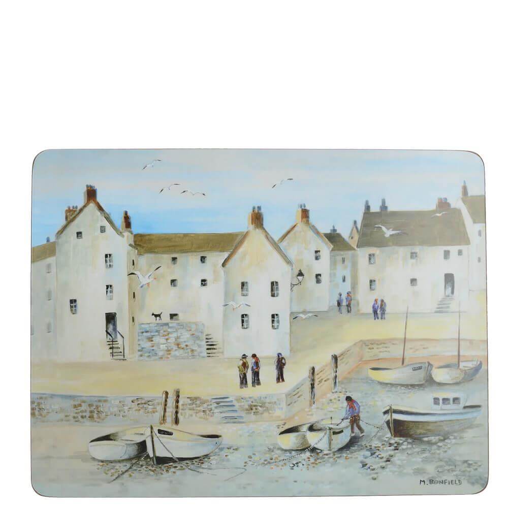 Creative Tops Set of 6 Cornish Harbour Placemats